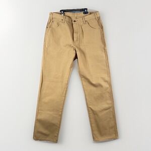 NEW Dickies Pants Mens 36X34 Brown Canvas Carpenter Relaxed Fit Tool Pocket Work